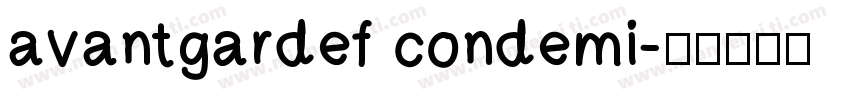 avantgardef condemi字体转换